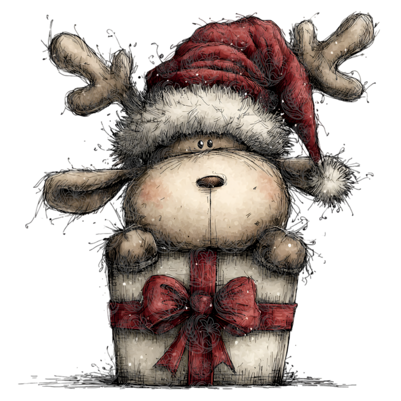 Santa & Reindeer Christmas 3 - GBH22215